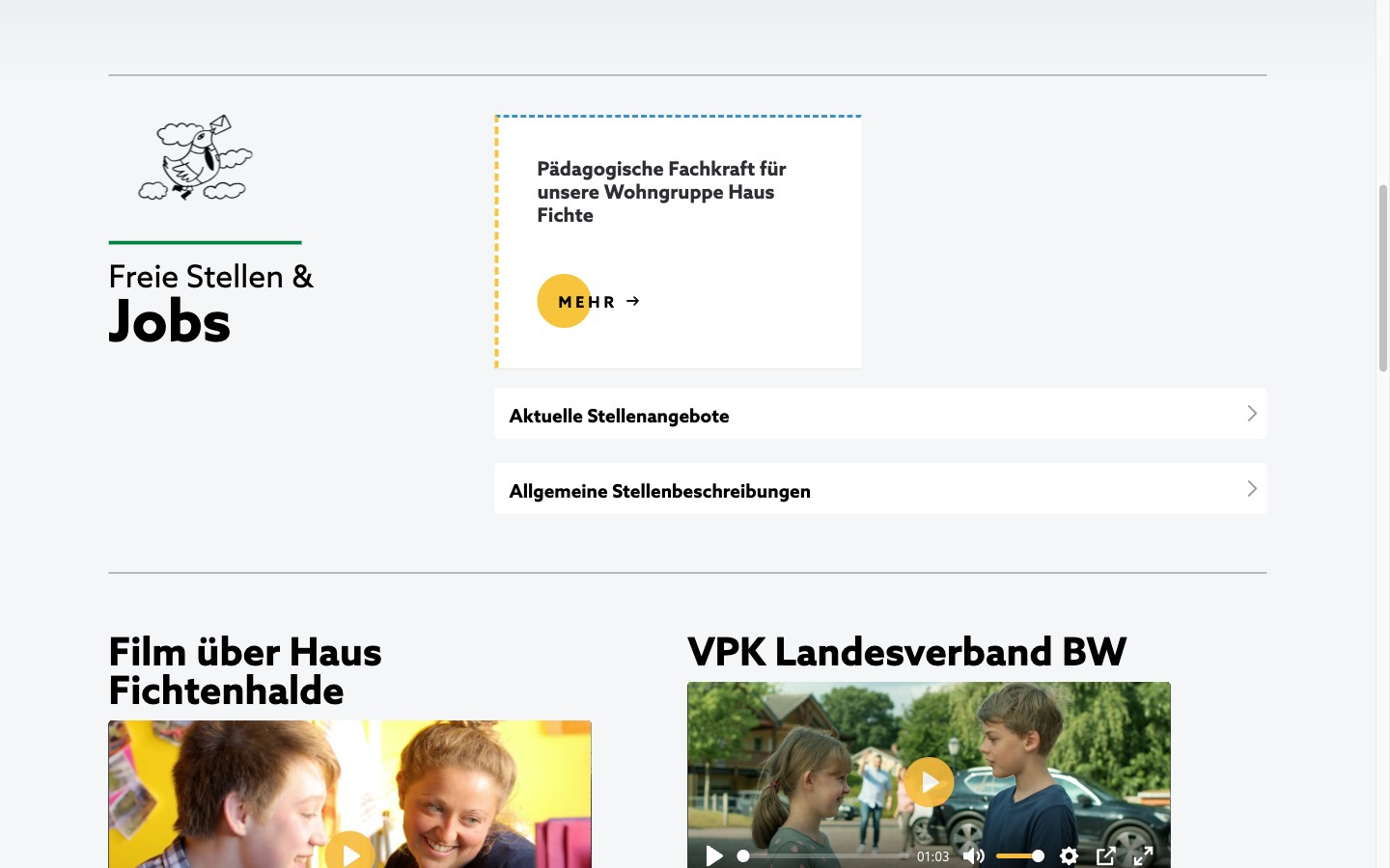 Haus Fichtenhalde Karrierebereich