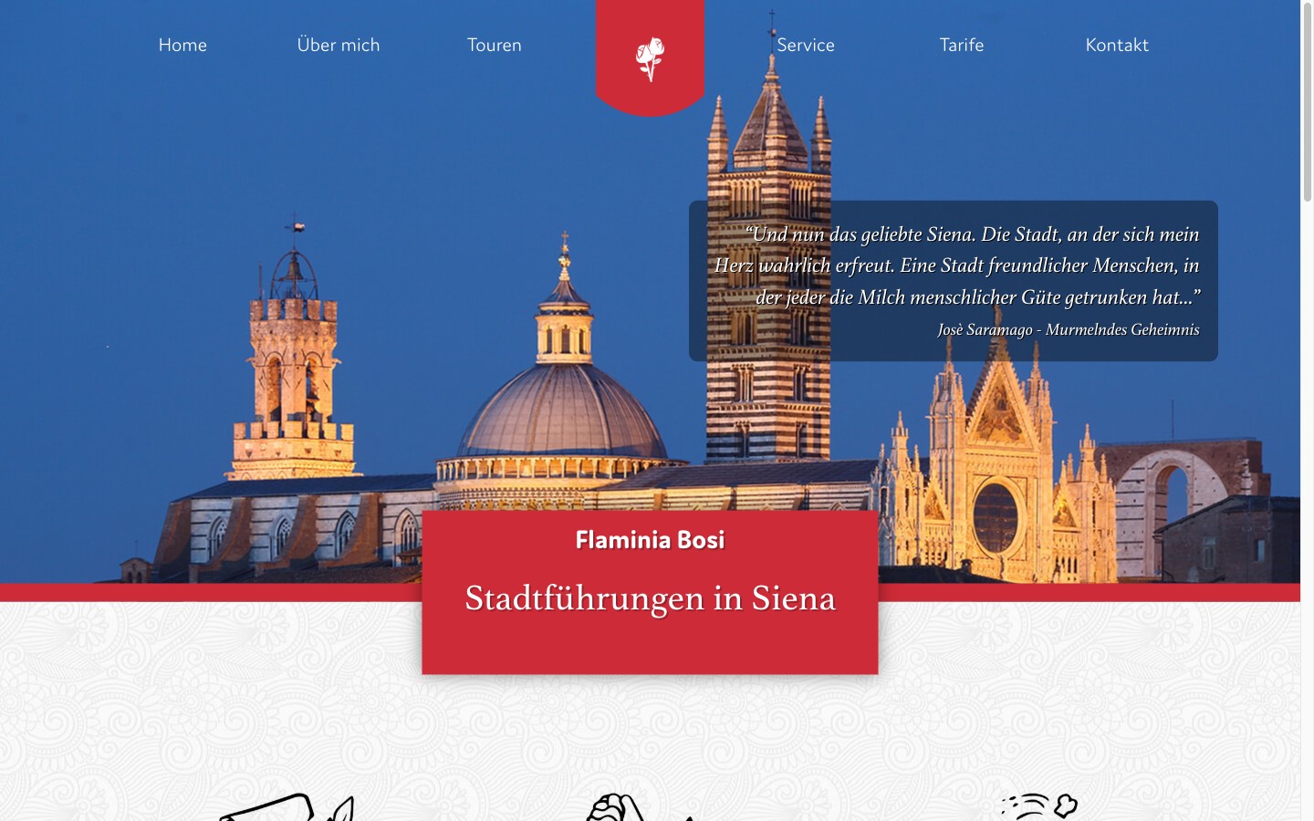 Flami in Siena Desktop Hero mit Nachtfotografie