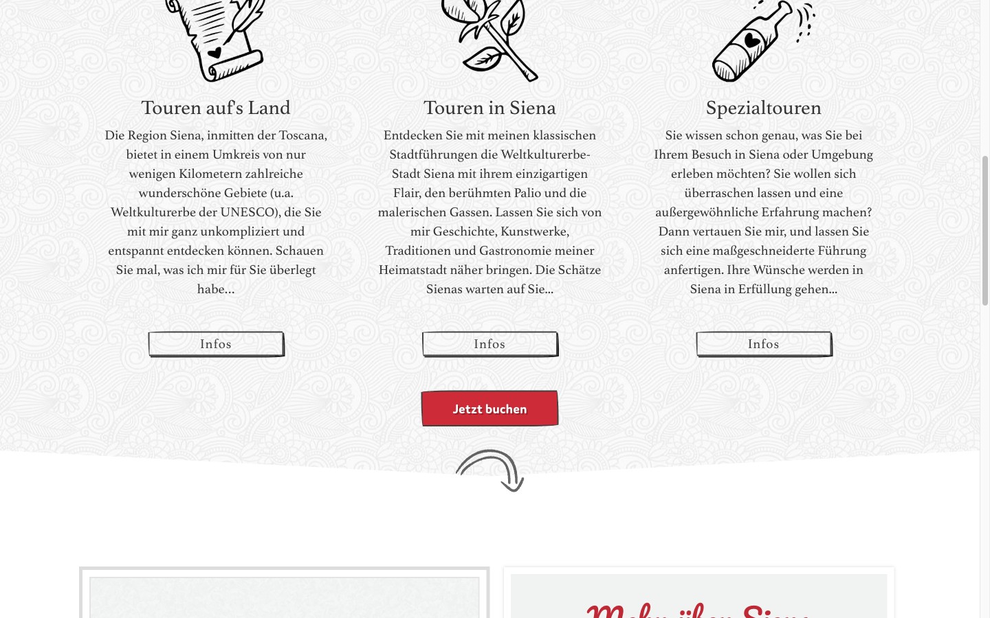 Flami in Siena Tour-Kategorien mit Illustrationen