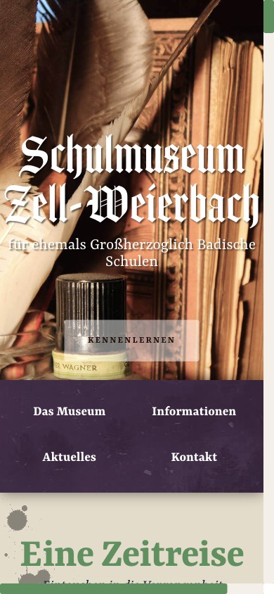 Schulmuseum Zell-Weierbach Mobile Hero