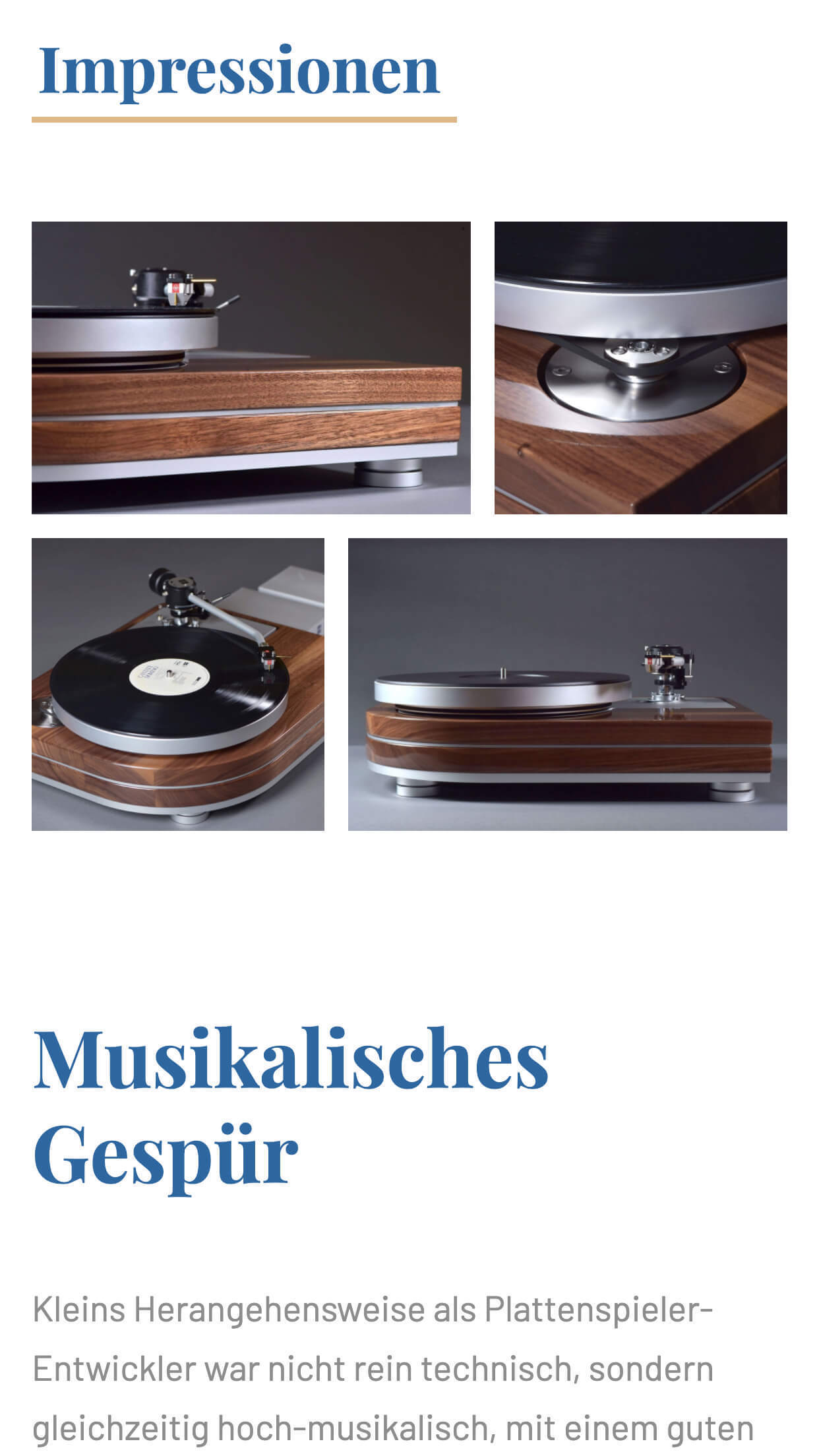 Schräges Smartphone-Mockup mit Website-Screen im Hero