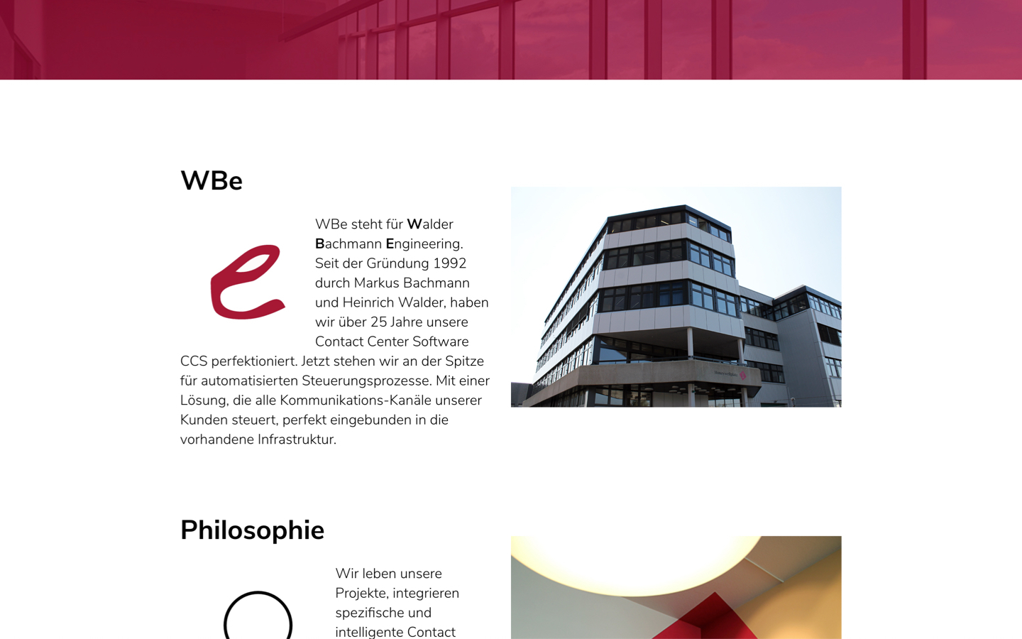 WBe AG Mobile-Ansicht